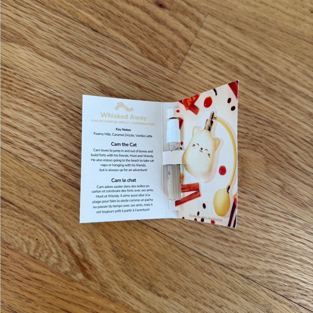 Squishmallows whisked away perfume travel sample